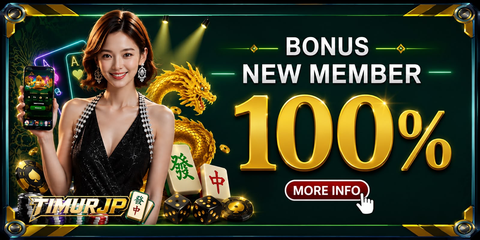 BONUS NEW MEMBER 100%