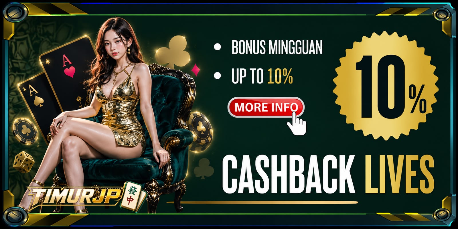 10% CASHBACK LIVES