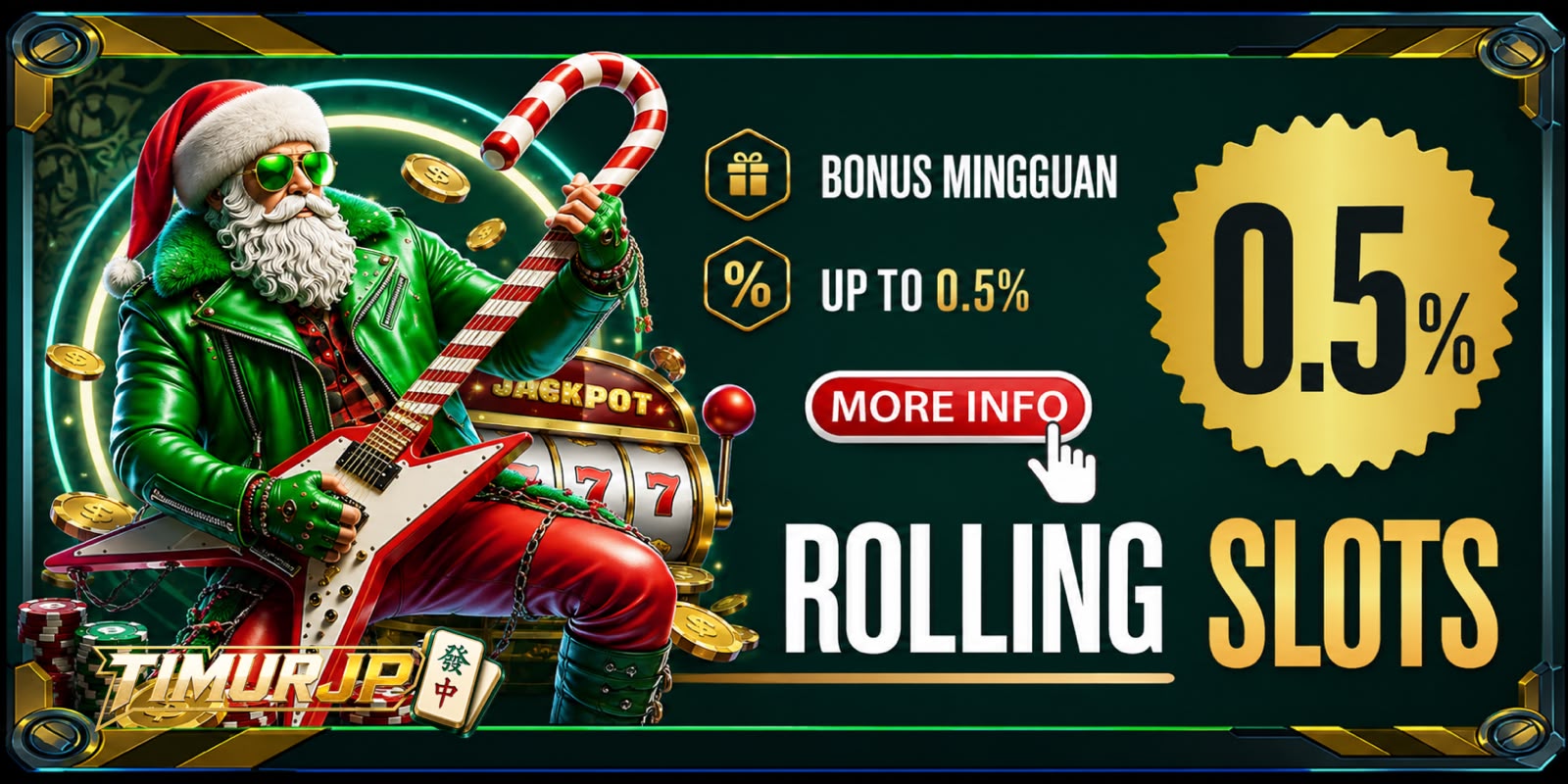0.5% ROLLINGAN SLOTS